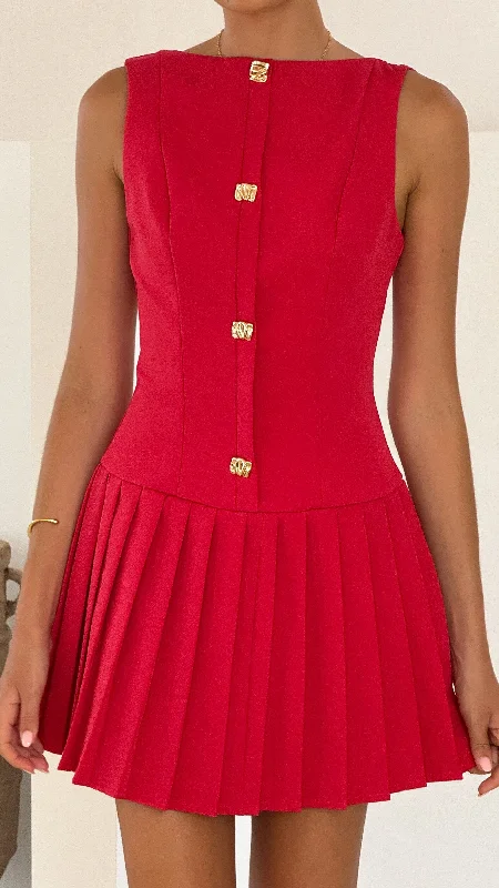 Vesperus Mini Dress - Red