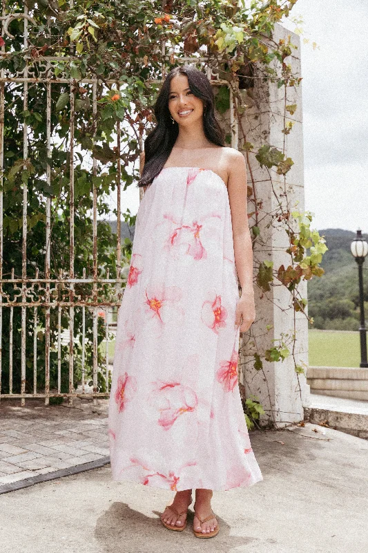 Margherita Maxi Dress - Pink Floral