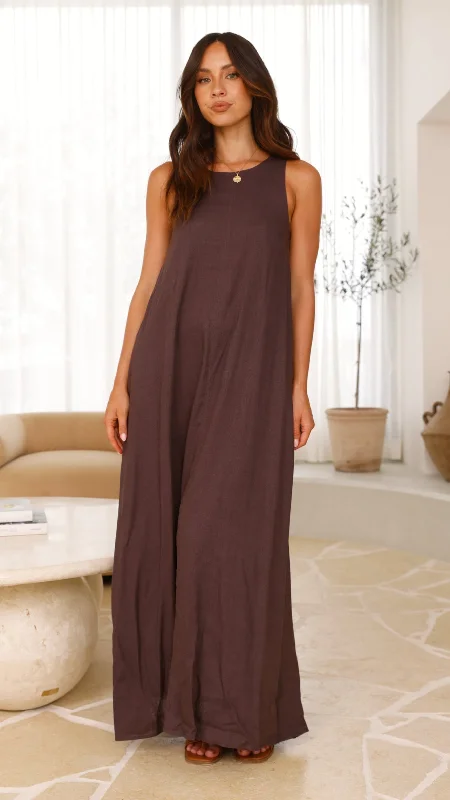 Darcy Maxi Dress - Chocolate