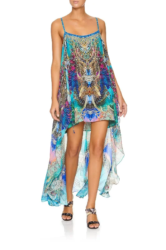 MINI DRESS WITH LONG OVERLAY FREEDOM FLIGHT