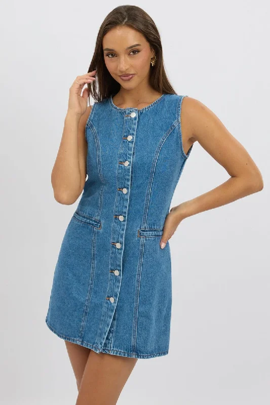 Denim Bodycon Dress Mini