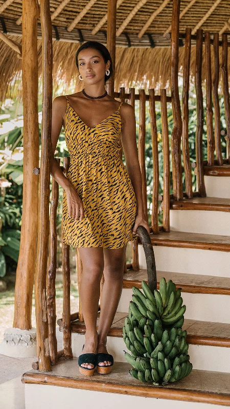 Amor Mini Dress - Jungle Nugget