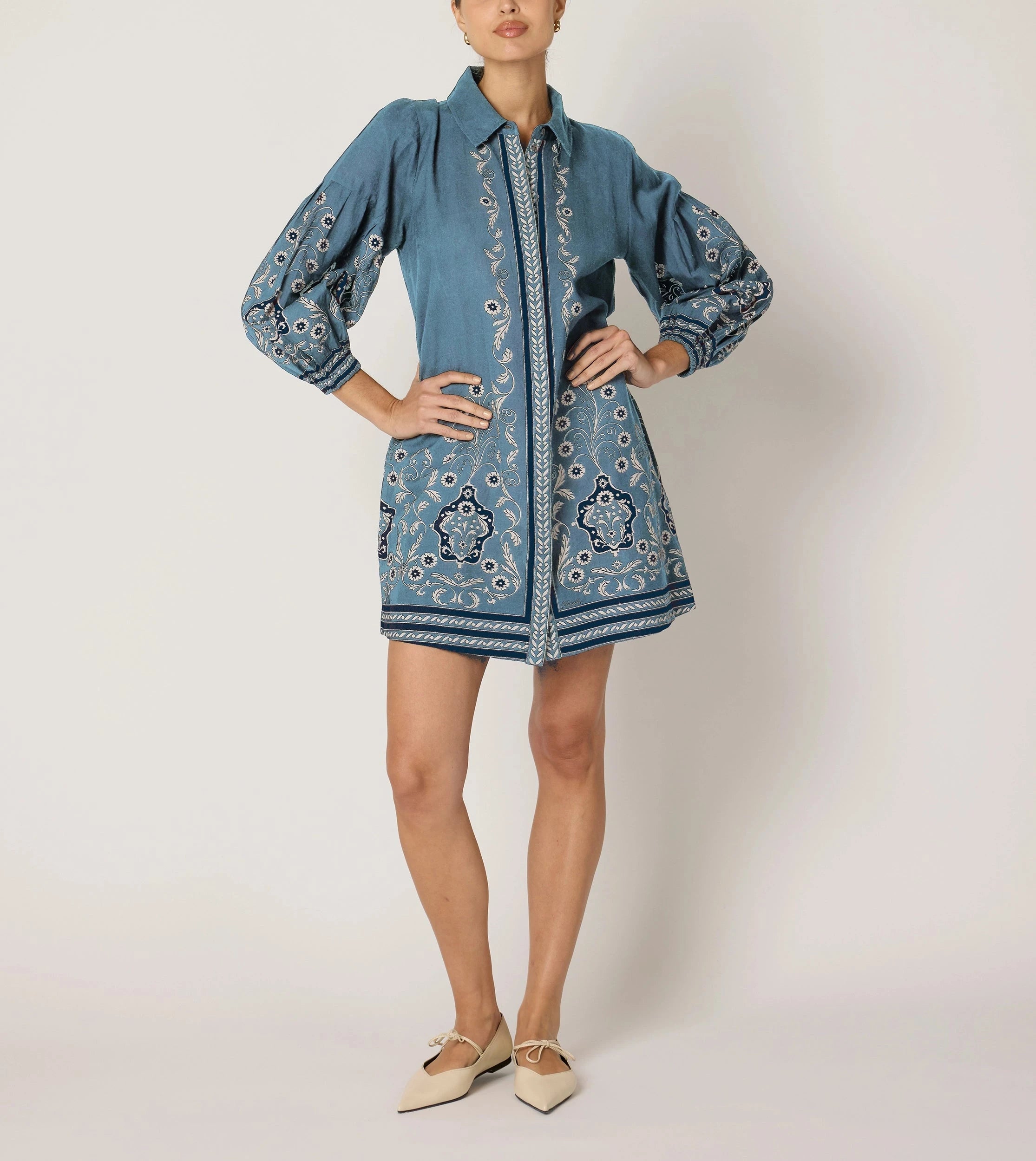 Anouk Mini Dress | Cardamom Blue