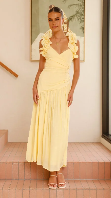 Alma Maxi Dress - Yellow