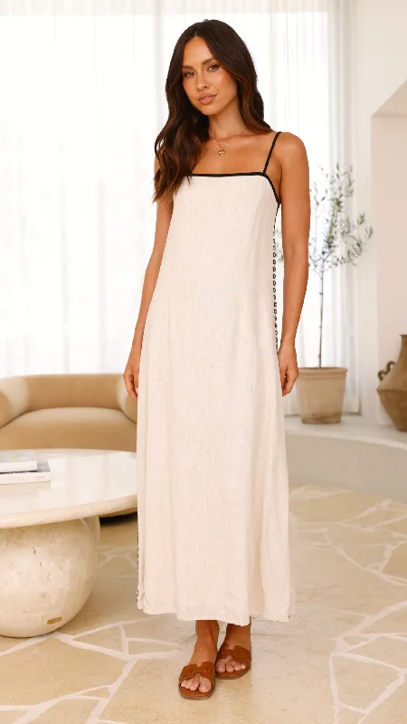 Aisha Maxi Dress - Oat