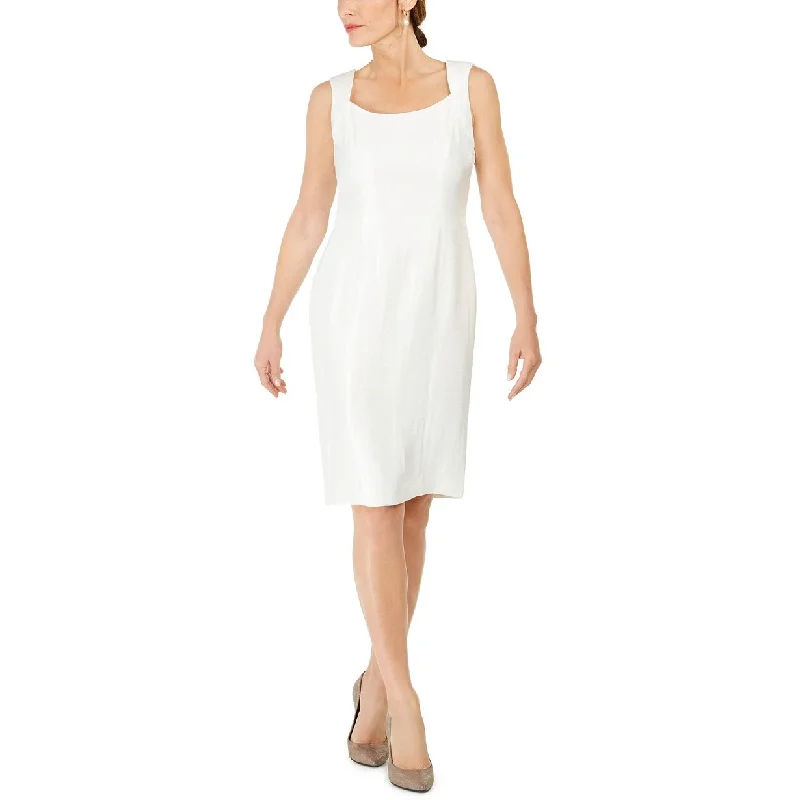 Kasper Women's Square-Neck Sheath Dress White Size 16