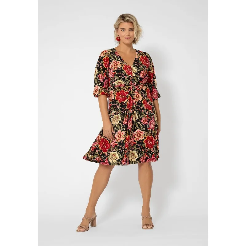 Leota Women's Tanya Floral Print Dress Red