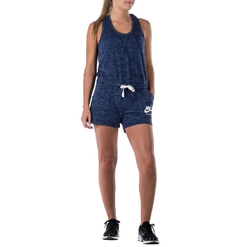 Nike Women's Sport Vintage Romper Blue Size Small