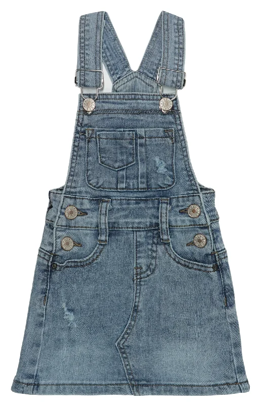 Baby Little Girls Skirt,Ripped Soft Strechy Denim Girls Summer Overalls Dress