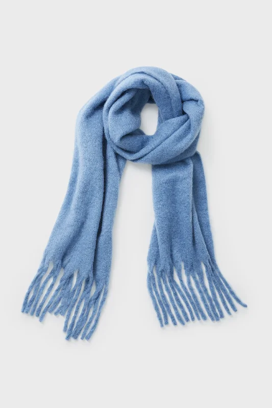 Denim Chic Solid Scarf