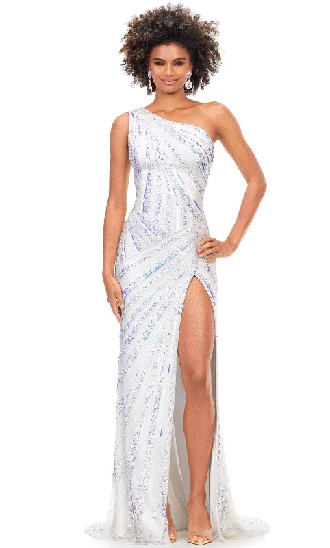 Ashley Lauren 11244 - One Shoulder Beaded Evening Gown