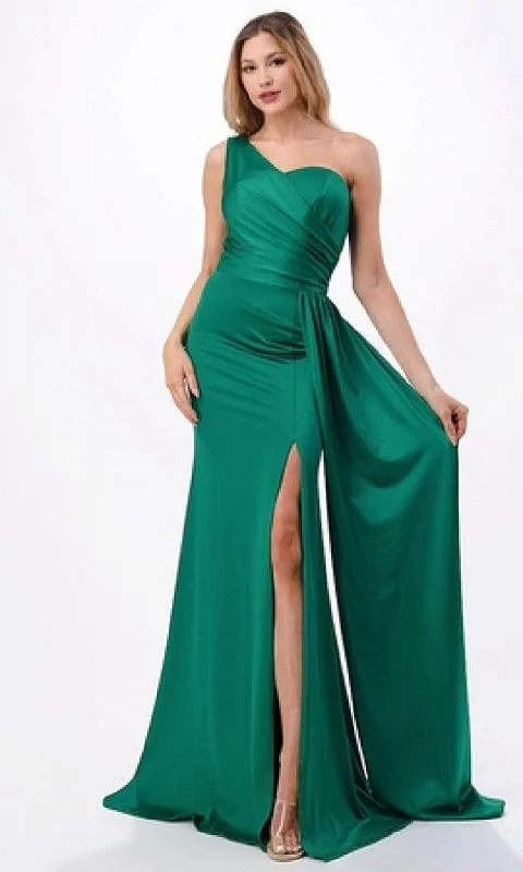 Aspeed Design D567 - Draped One Shoulder Evening Gown