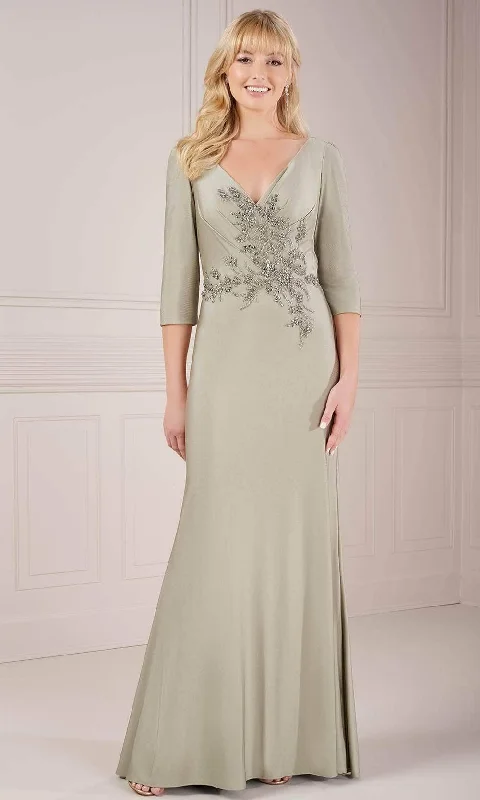 Christina Wu Elegance 17148 - Embellished V-Neck Evening Dress