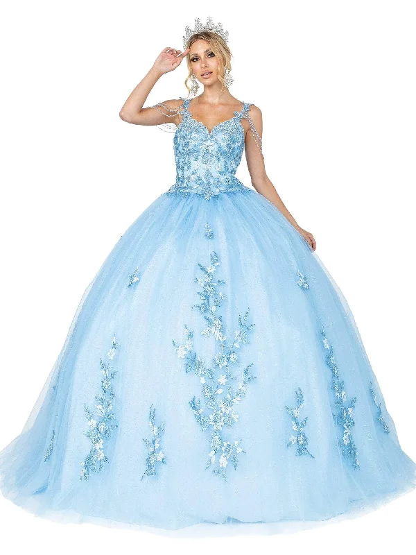 Dancing Queen - 1546 Bead-Garlanded Embroidered Bodice Ballgown