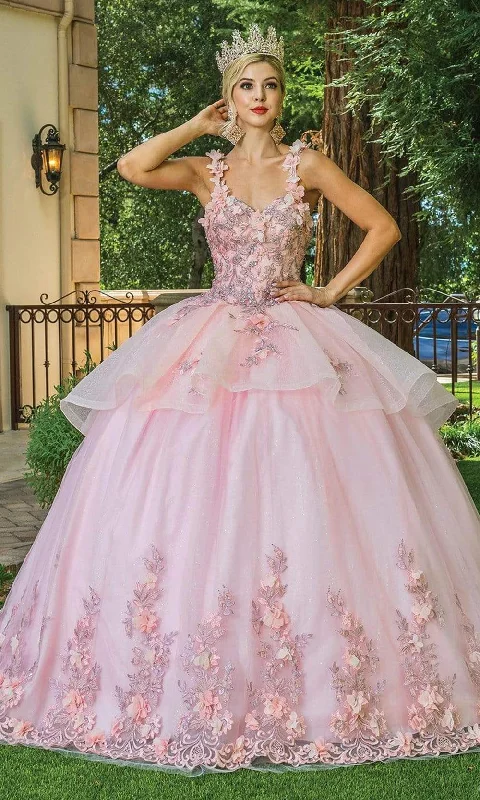 Dancing Queen - 1583 Floral Scoop Back Ballgown