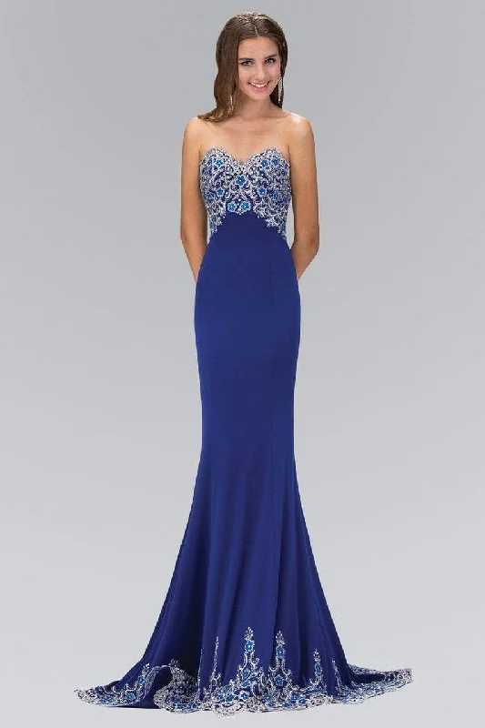 Elizabeth K - GL1367 Beaded Sweetheart Mermaid Gown