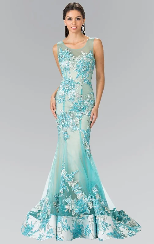 Elizabeth K - GL2335 Beaded Trumpet Gown