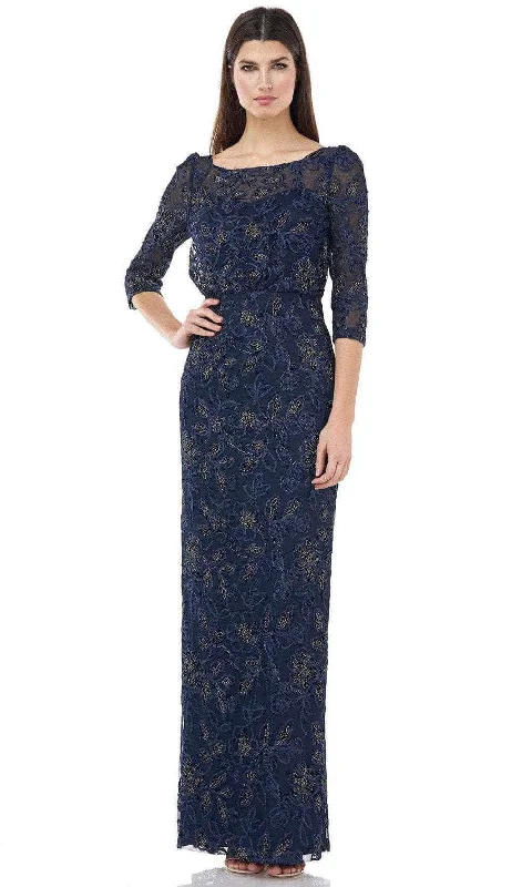 JS Collections 867040 - Quarter Sleeved Embellished Long Dress