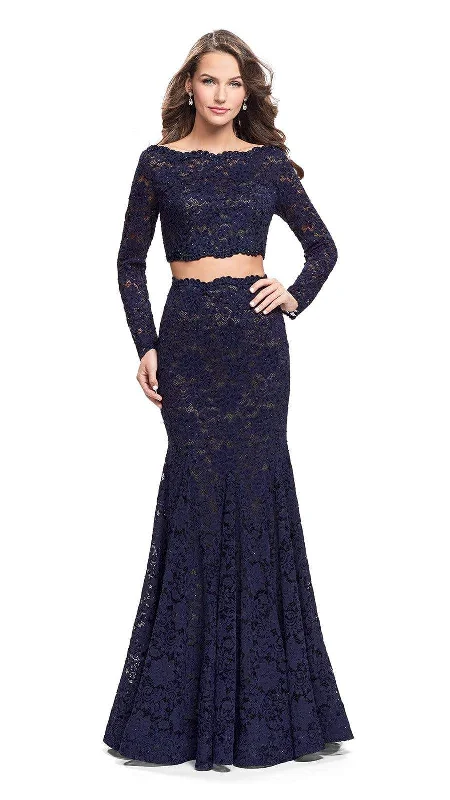 La Femme - 25668 Two Piece Lace Mermaid Dress