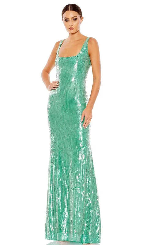 Mac Duggal 93725 - Sequined Square Neck Evening Gown