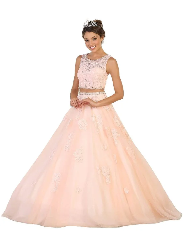 May Queen - Two Piece Embellished Evening Gown