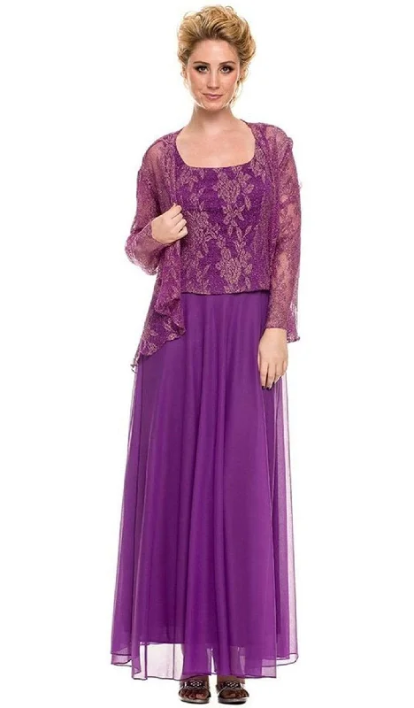 Nox Anabel - 5076 Lace Dress with Sheer Jacket