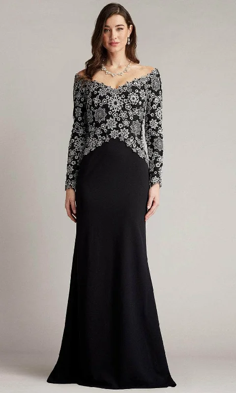 Tadashi Shoji CFX24576L - Long Sleeve Off Shoulder Evening Gown