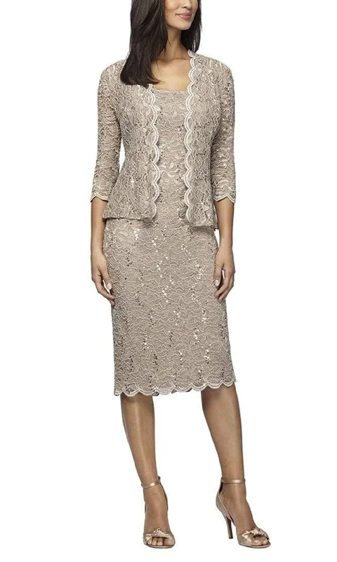 Alex Evenings - 112264 Two-Piece Allover Lace Jacket Dress